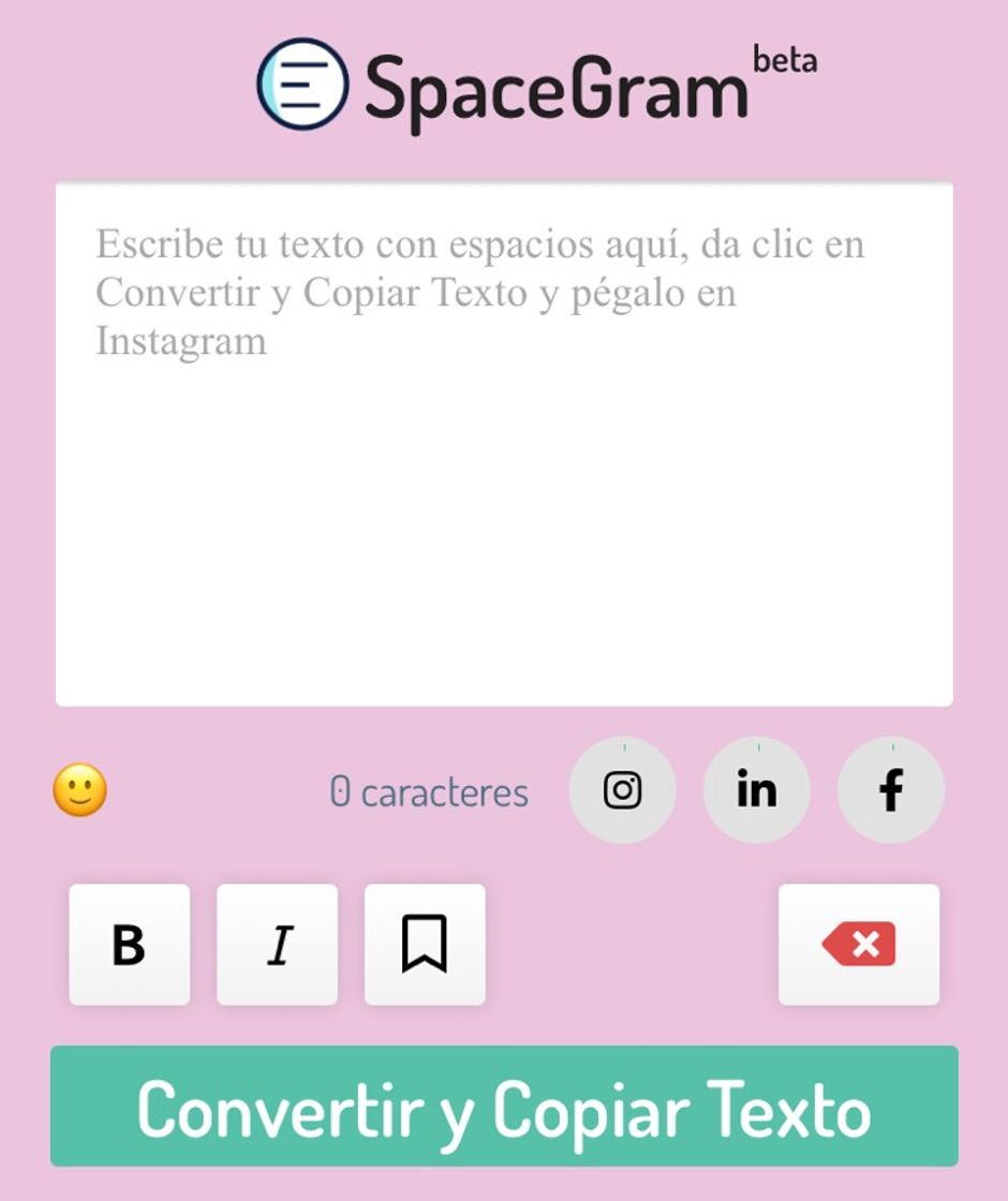 App SpaceGram - Crea publicaciones con espacios en Instagram