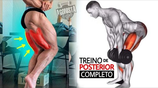 Treine Posterior de coxa completo Melhores Exercícios com halteres