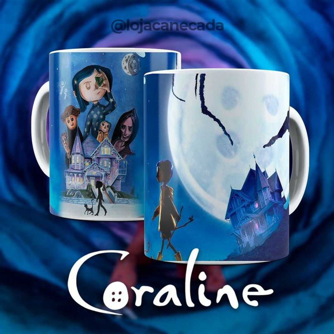 Fashion Caneca Personalizada - Coraline