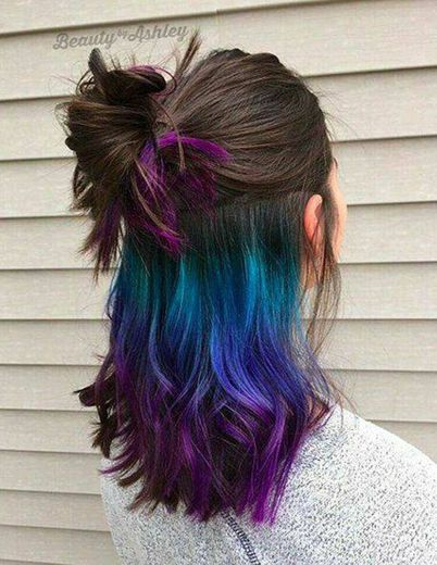 Cabelo colorido,ótima indicação pra quem pretende mudar hair