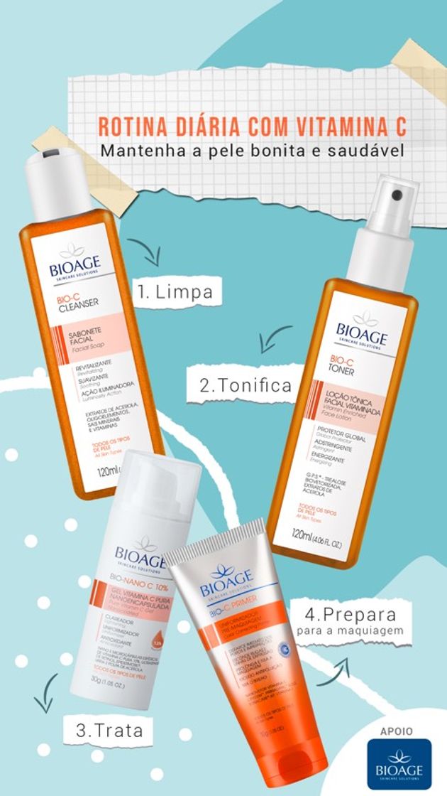 Product ROTINA DIÁRIA COM VITAMINA C BIOAGE 