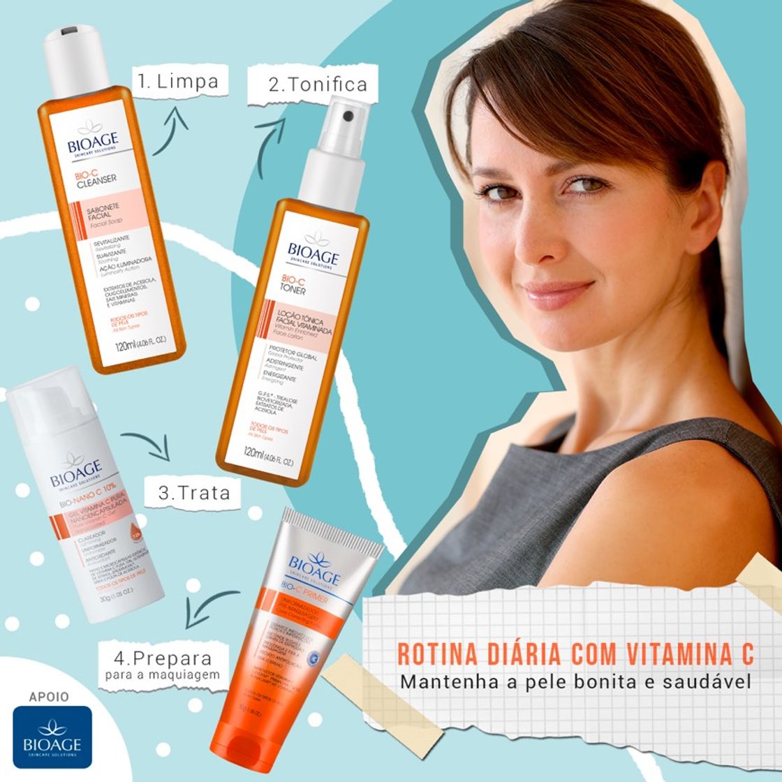 Place ROTINA DIÁRIA COM VITAMINA C BIOAGE 