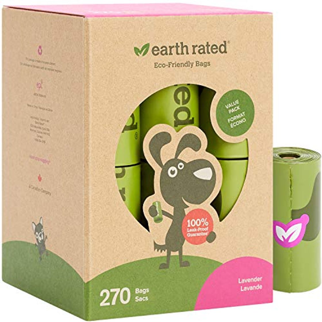 Product Earth Rated - Pack de bolsas para recoger excrementos de perro, 