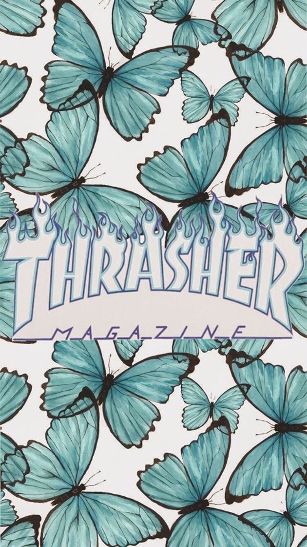 Fashion Butterfly+ thrasher wallpaper 