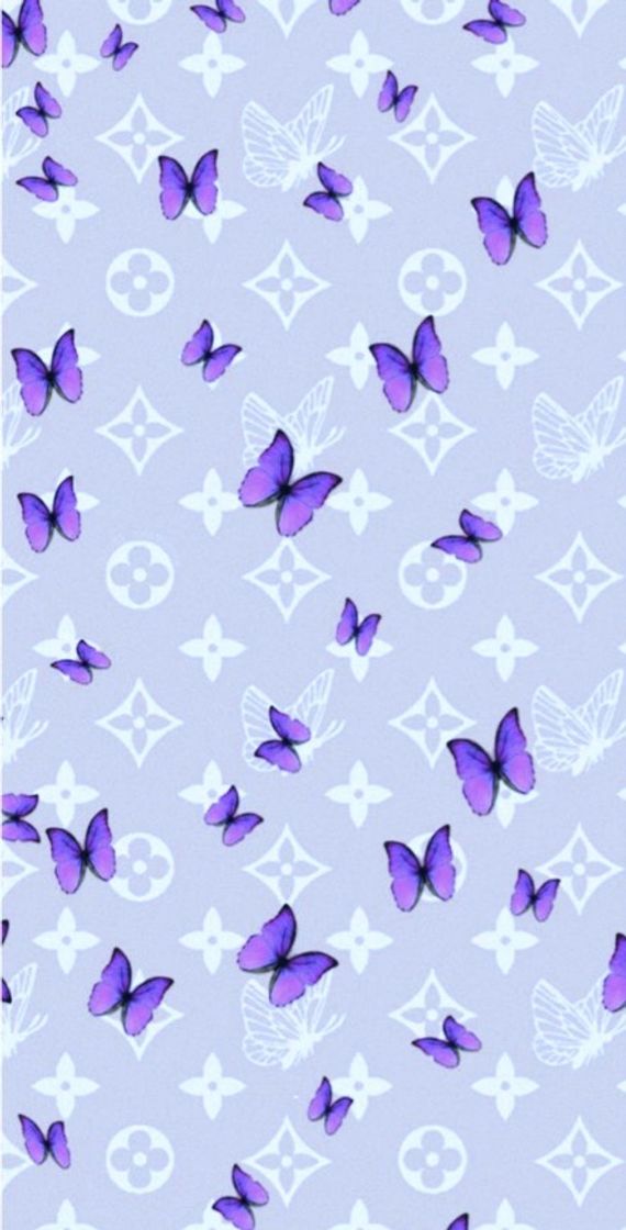 Fashion Aesthetic wallpaper- butterfly (purple) 