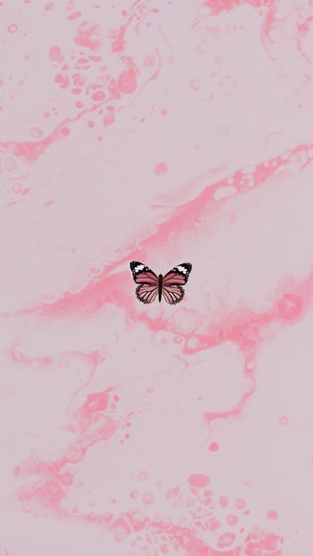 Fashion Aesthetic wallpaper- pink butterfly 