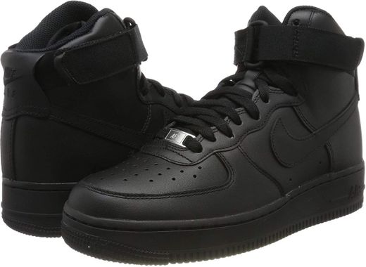 Nike Wmns Air Force 1 High, Zapatos de Baloncesto para Mujer, Negro
