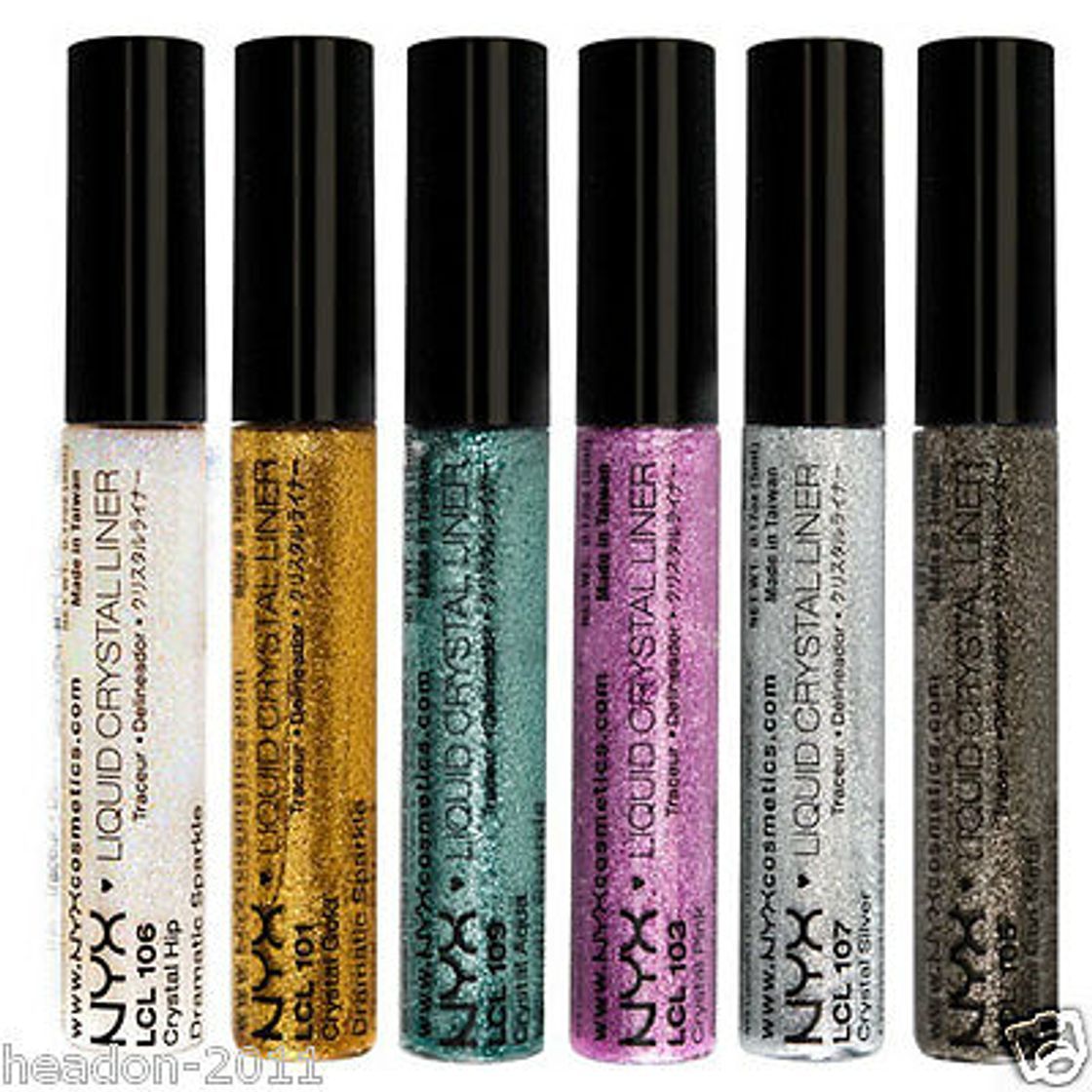 Moda Delineadores glitter nyx