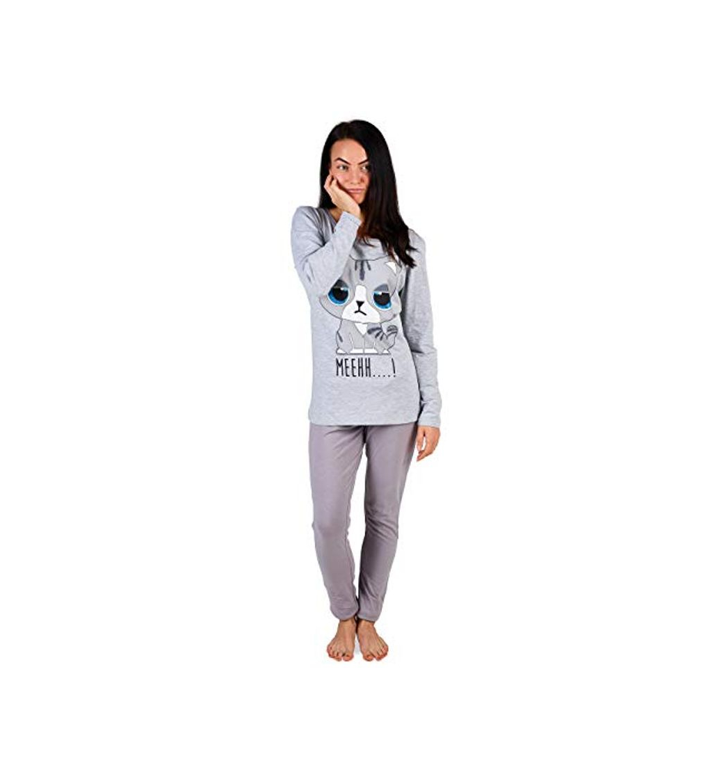 Fashion Pijama Mujer Chica 100% Algodón Set Mickey Mouse Minnie Mad Catz Tallas