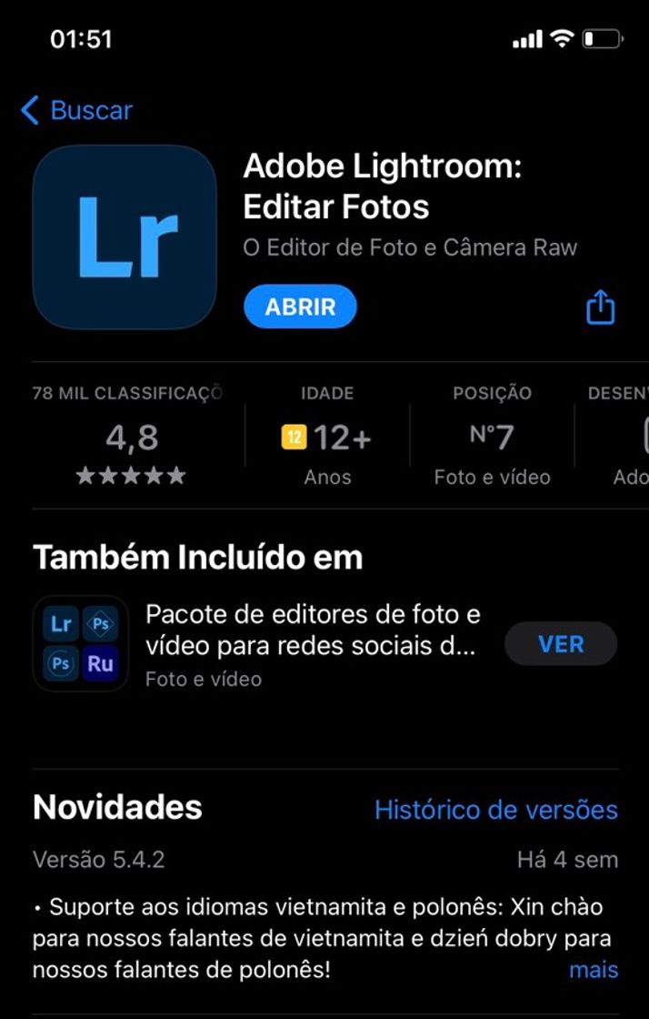 Moda ‎Adobe Lightroom Photo Editor on the App Store