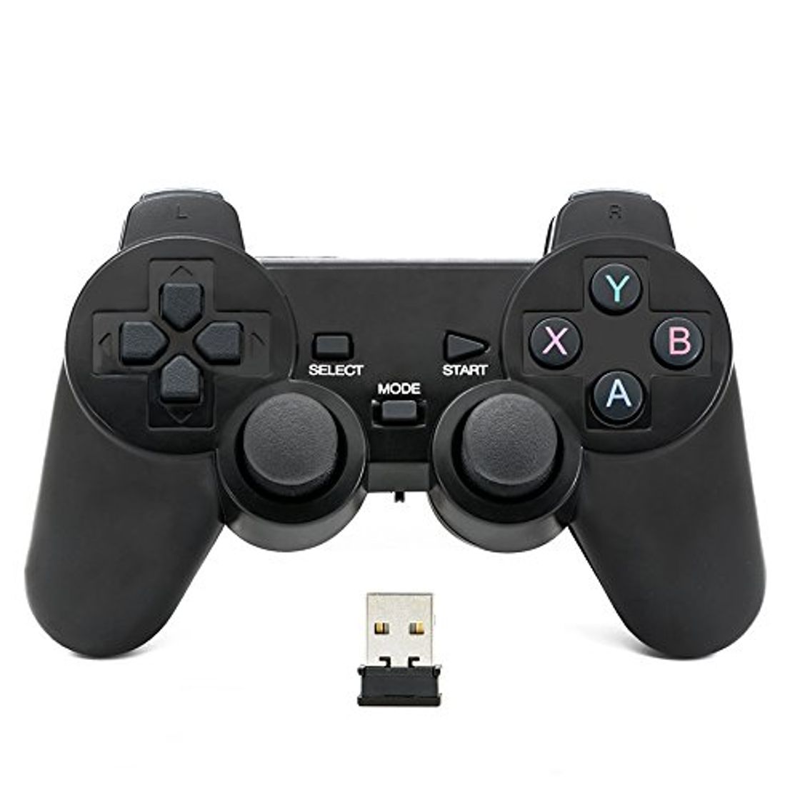 Electrónica QUMOX Mando de juego Controlador inalámbrico 2.4GHz Gamepad Joystick Gamepad para PC