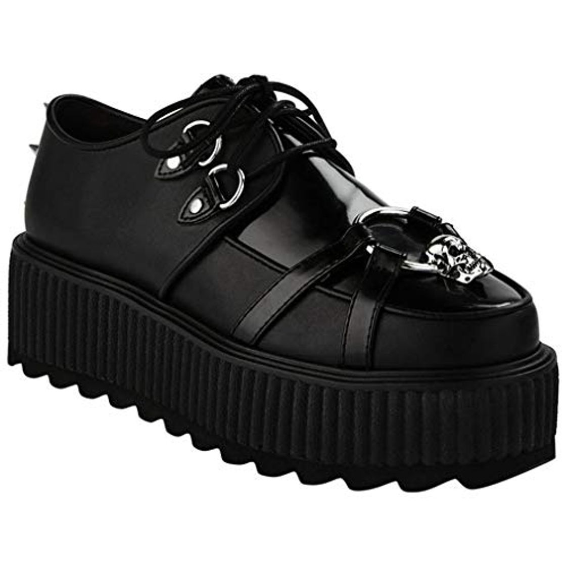 Fashion Killstar Skeleton Creepers - Zapatillas de Plataforma