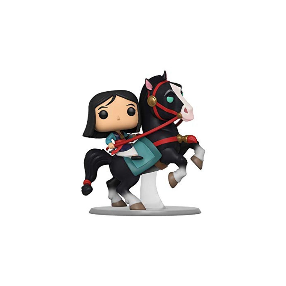 Social Funko- Pop Rides Mulan on Khan Collectible Toy, Multicolor