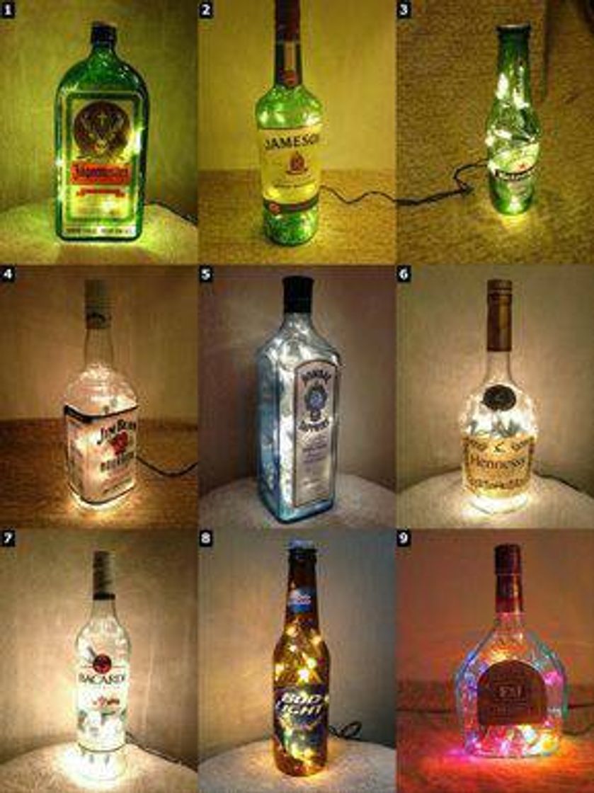 Social Alcohol Bottle Lamps