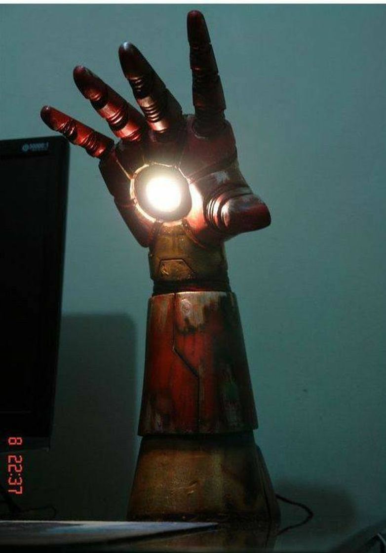 Social Luminária Iron Man