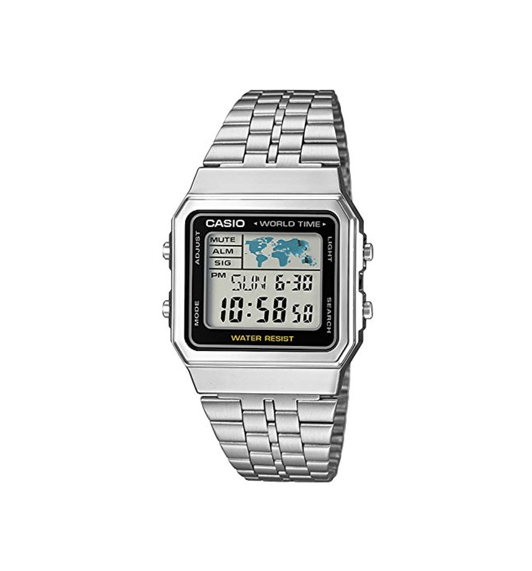 Fashion Casio Reloj Digital para Hombre de Cuarzo con Correa en Acero Inoxidable