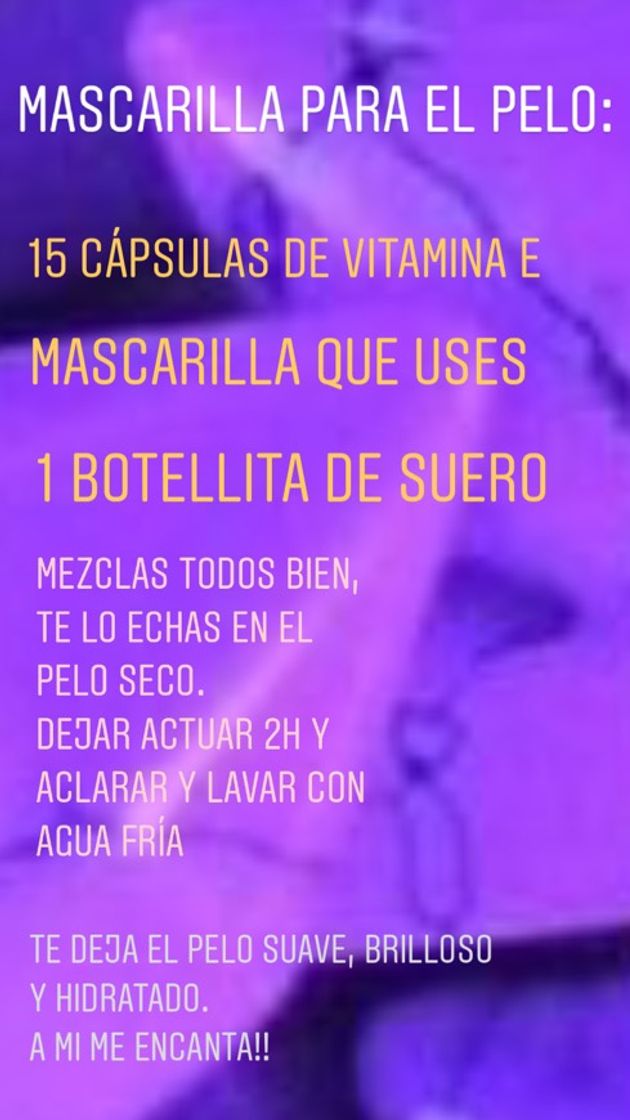 Moda MASCARILLA DE PELO