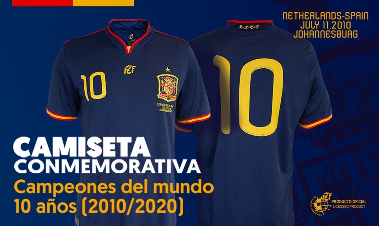 Social Camiseta oficial conmemorativa final Mundial Sudáfrica 2010