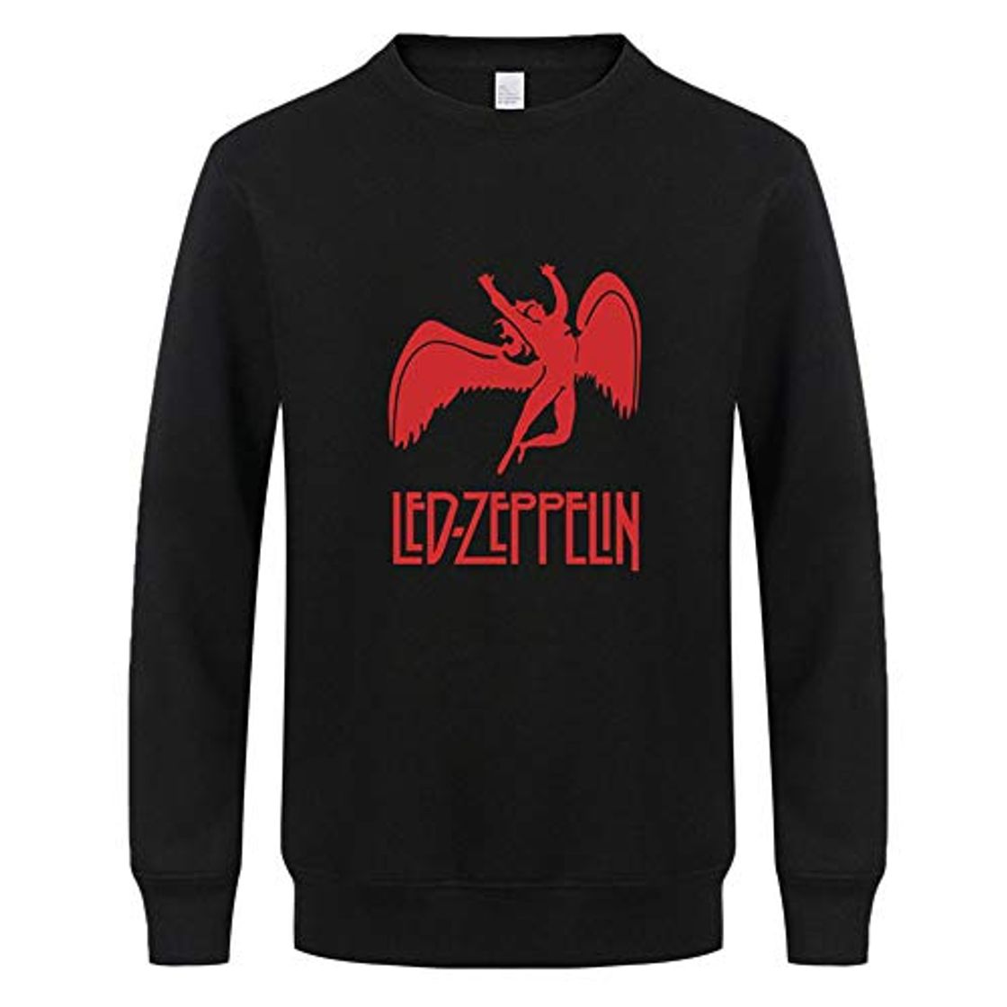 Fashion Led Zeppelin Pullover Moda Hombres Sudadera Casual clásico Suelta Cuello Redondo suéter Manga Larga con Capucha Prendas de Tendencia Salvaje Estudiante Camiseta de Manga Larga Delgada Unisex