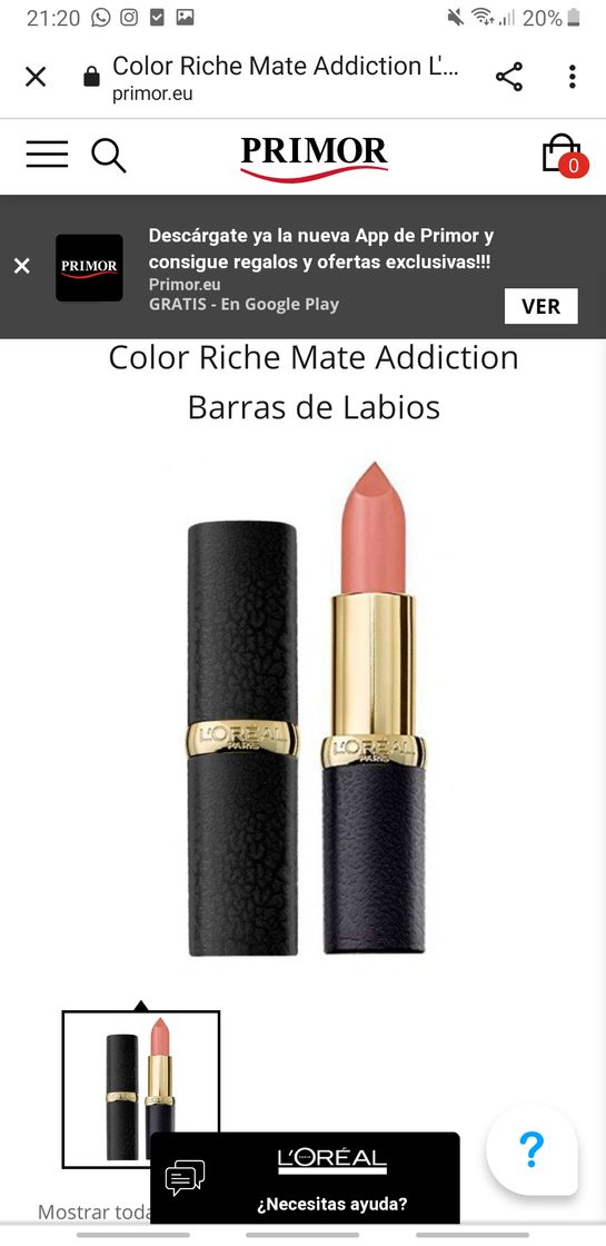 Moda Loreal - Batom Color Riche Matte 