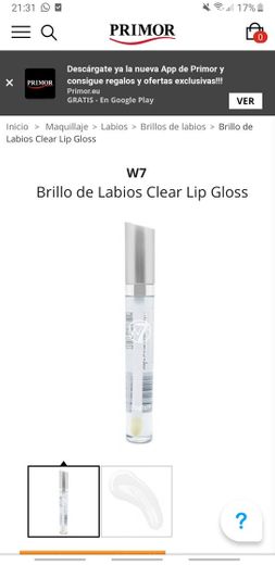 Brillo de Labios Clear Lip Gloss W7