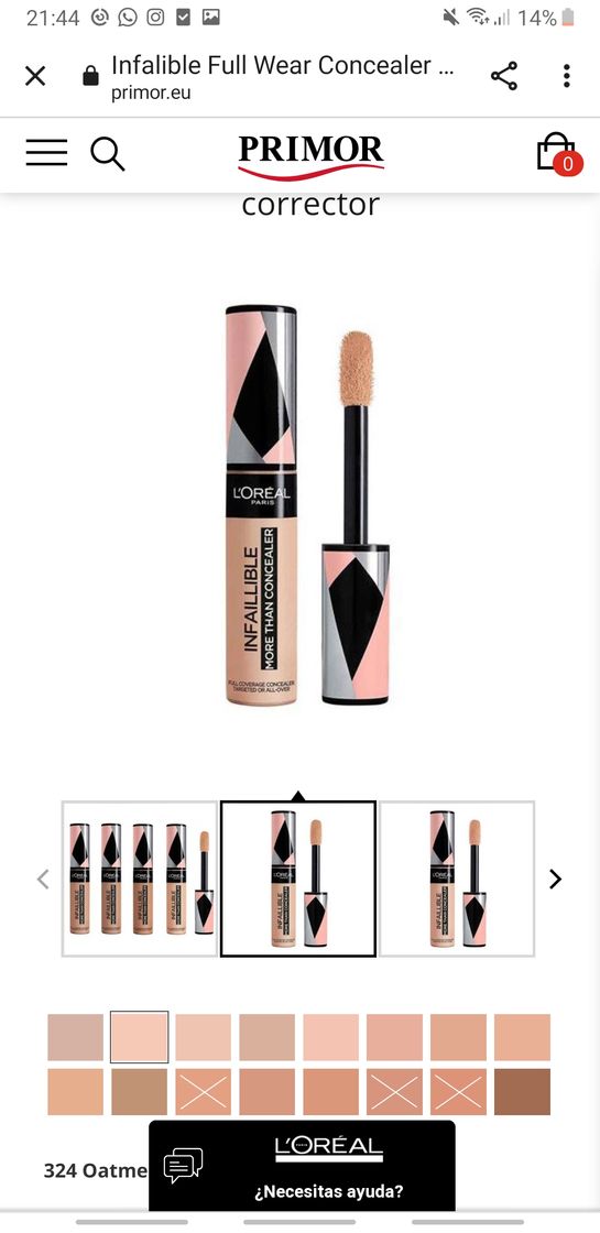 Moda L'OREAL PARIS - Infalible Full Wear Concealer

