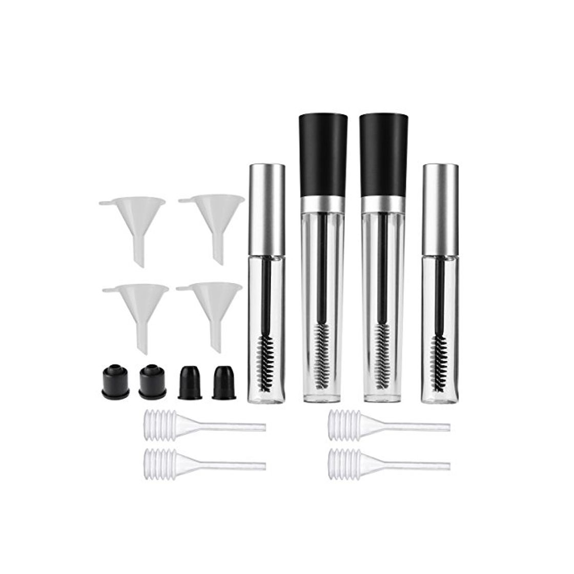 Social Frcolor Tubo de Rímel Vacío Embudos y Pipetas de Transferencia para Aceite de Ricino DIY Recipientes de Rímel