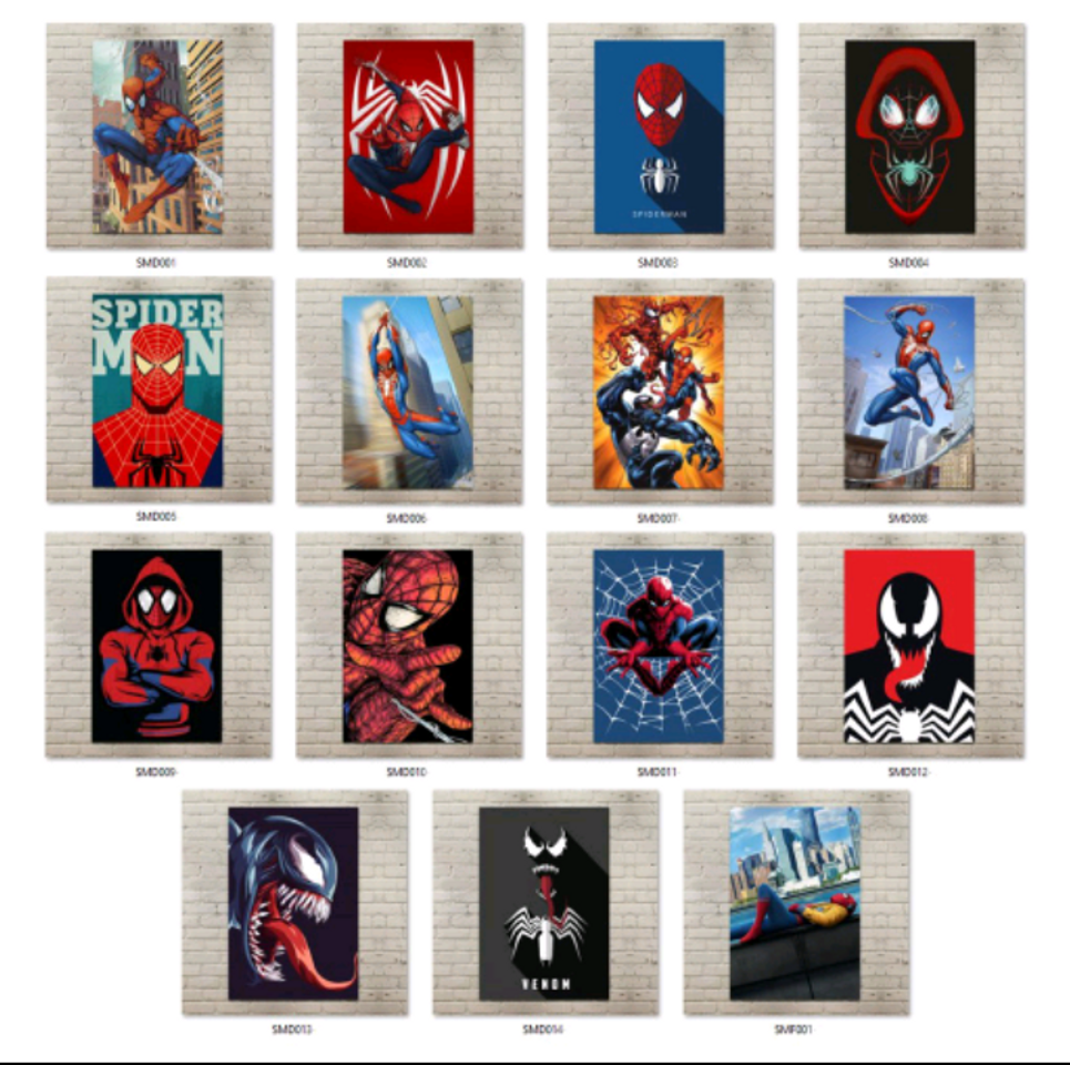 Producto Placas Decorativas do Multiverso Spider Man