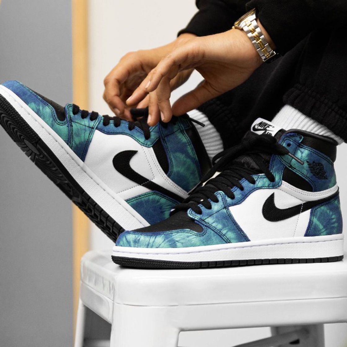 Moda Jordan 1 Retro High Tie Dye