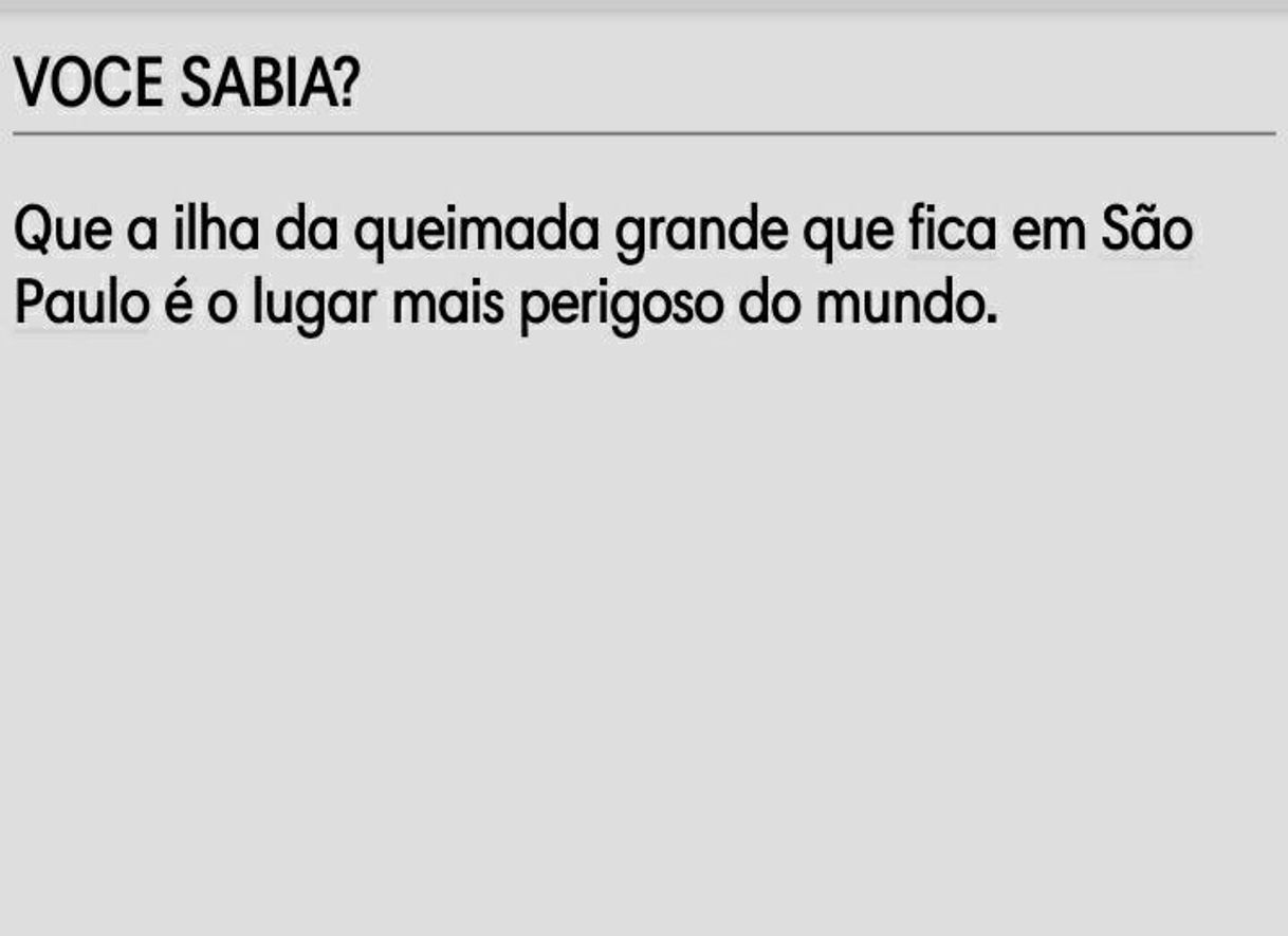 Social CURIOSIDADE 