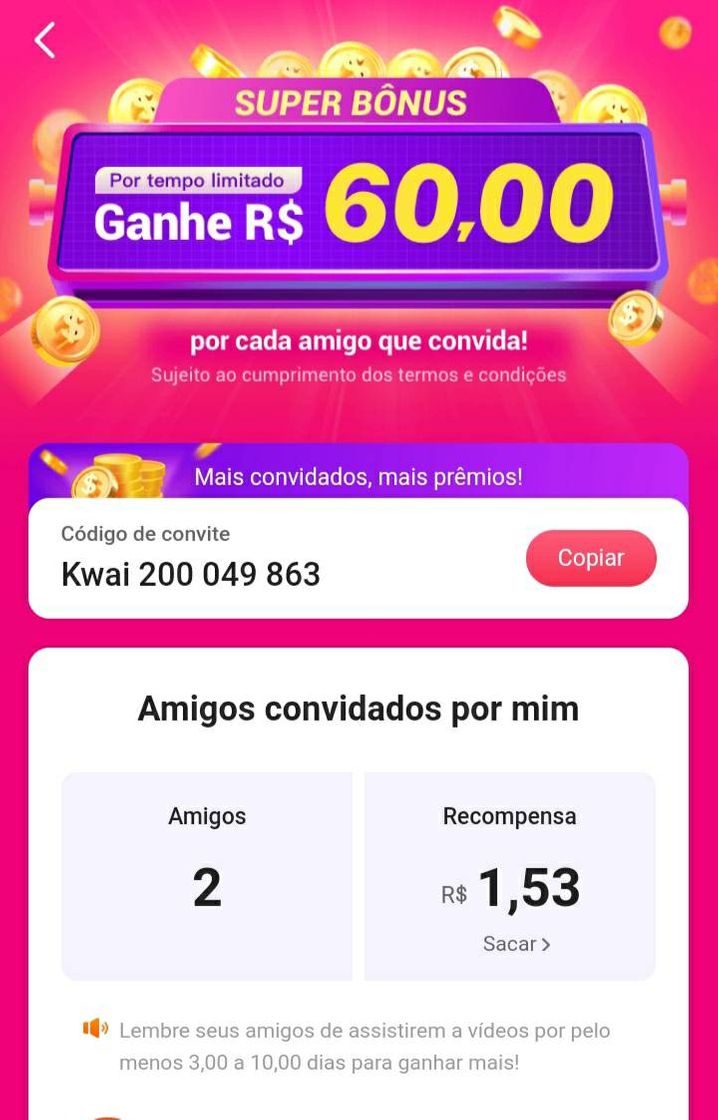 Fashion Gente promoção nova 60,00 reais a cada amigo que vc convida 