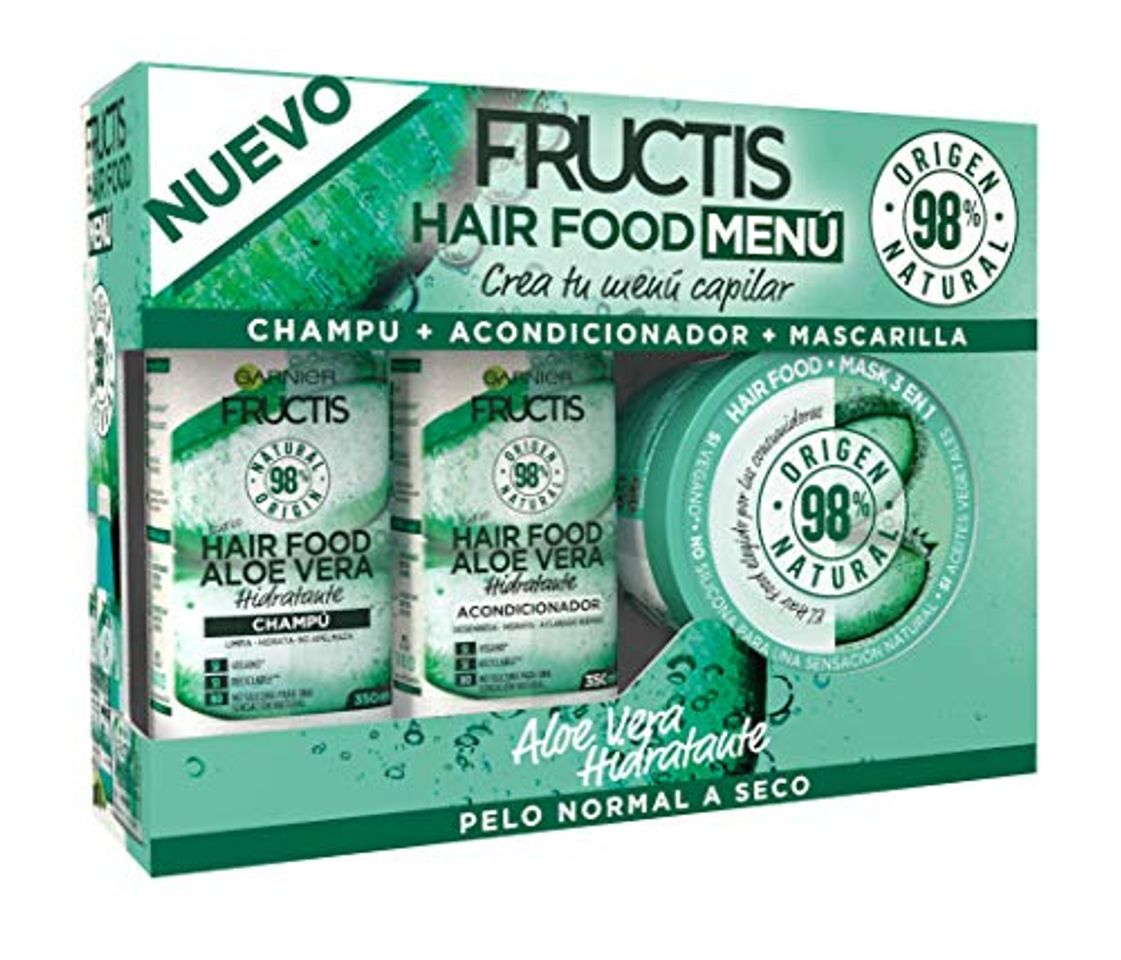 Social Garnier Fructis XES04516 Cofre Hair Food Aloe Vera Hidratante para Pelo Normal