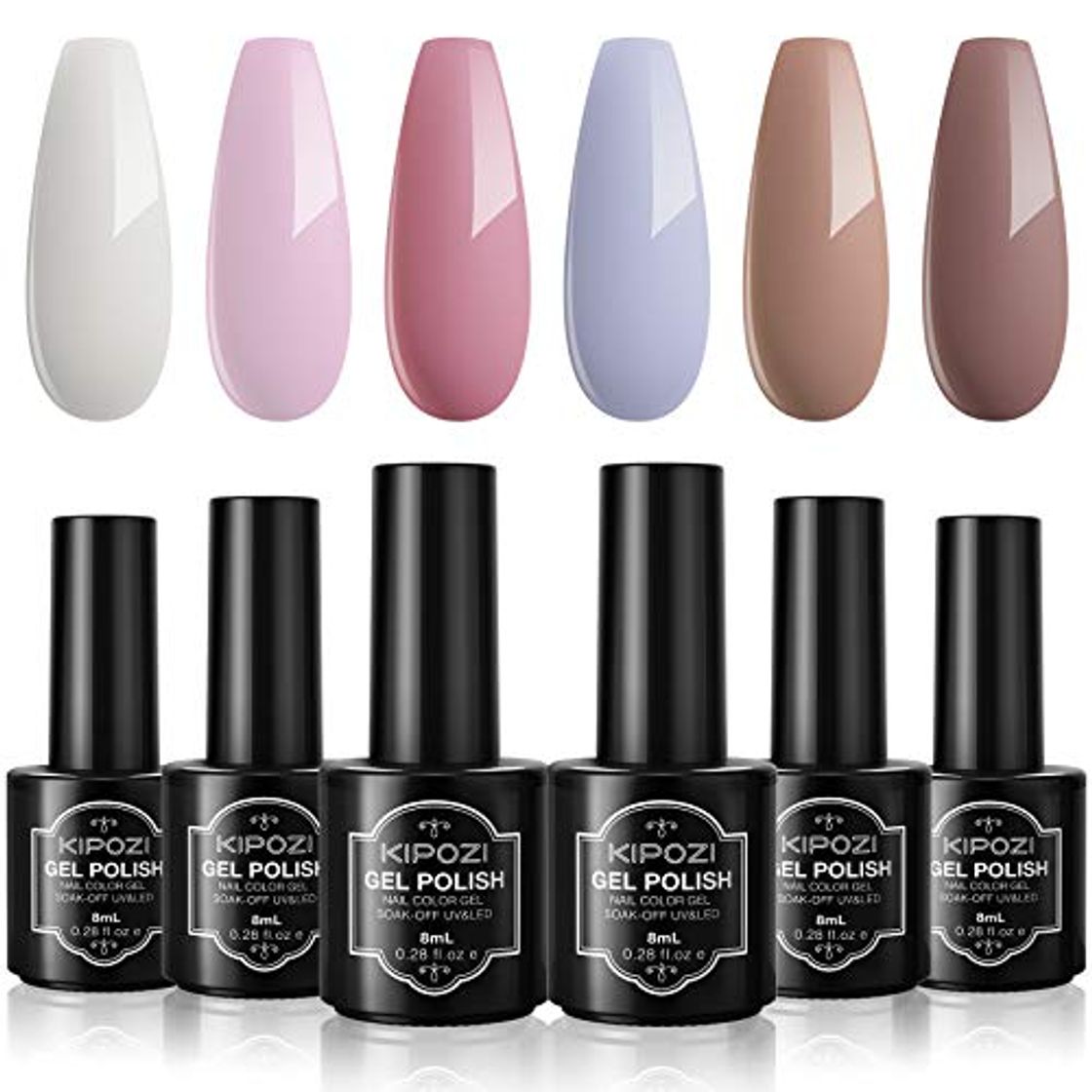 Beauty Kit De Esmalte De Uñas En Gel De 6 Colores De Gran