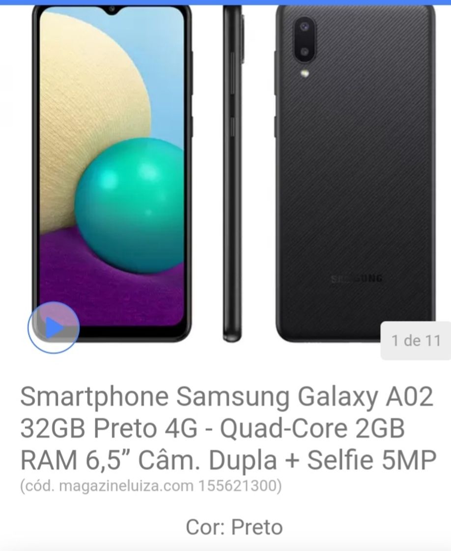 Producto Smartphone Samsung Galaxy A2