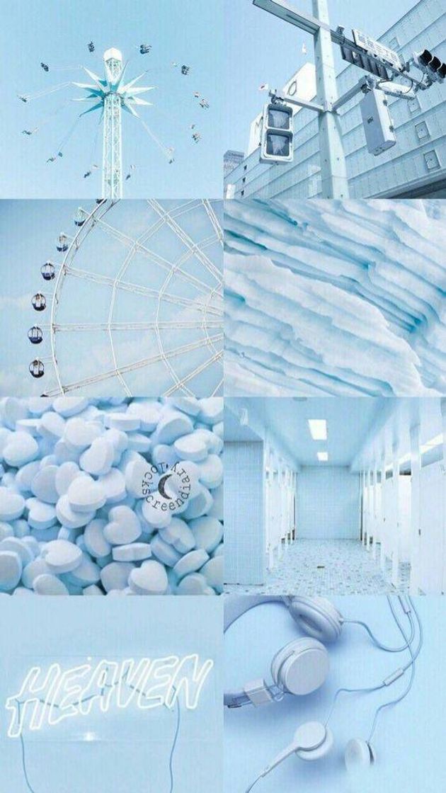 Fashion Wallpaper Ice blue tons