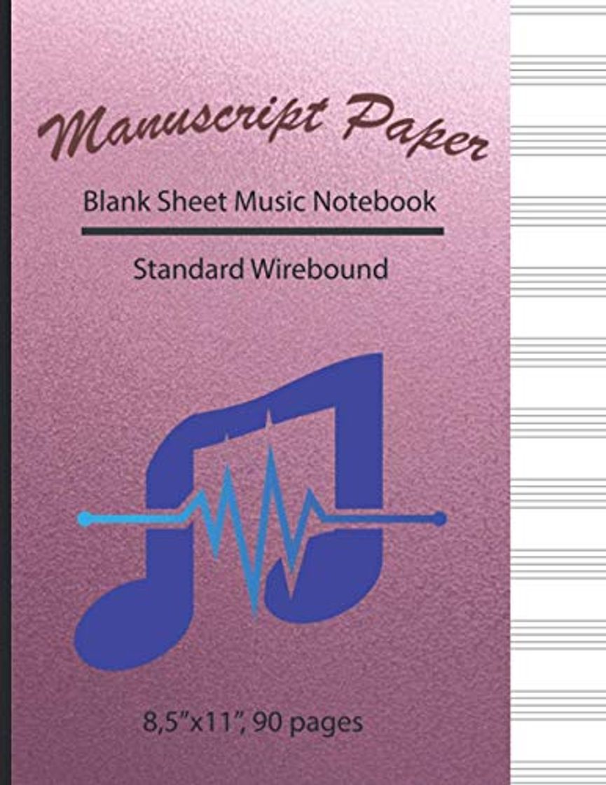 Book Blank sheet music notebook: Music Manuscript Paper, Standard Wirebound, Staff Paper, Notebook for Musicians, Composition Books Gifts By Simple Love 413