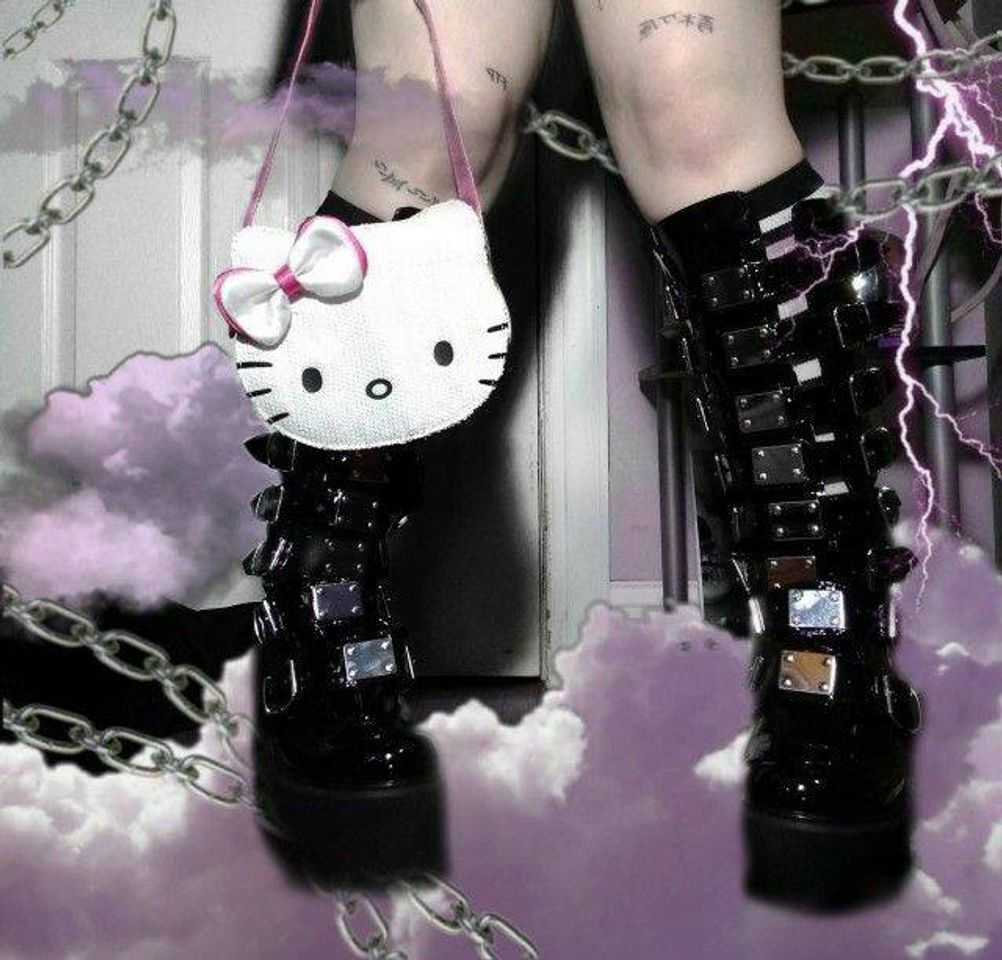 Moda sanrio cybergoth 😌⛓