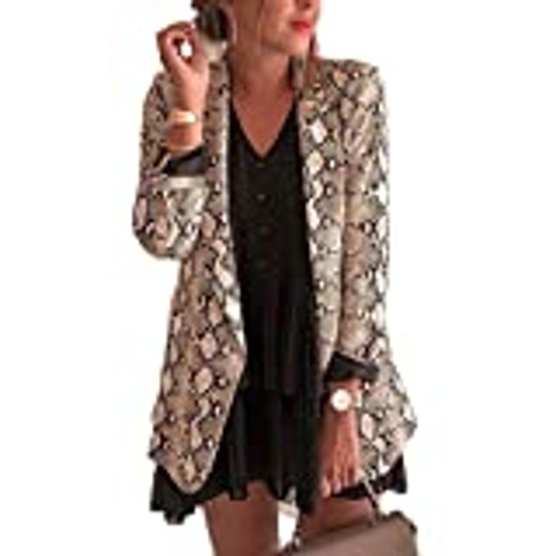 Fashion Marca Amazon - find. Velvet Blazer - Chaqueta de traje Mujer, Rosa