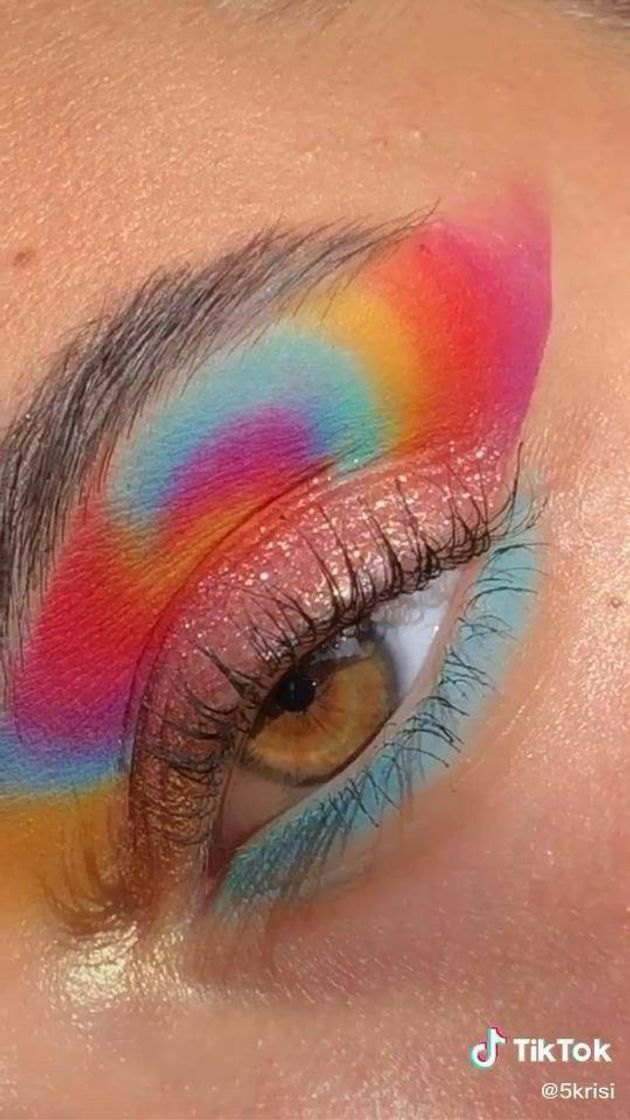 Moda colorful makeup