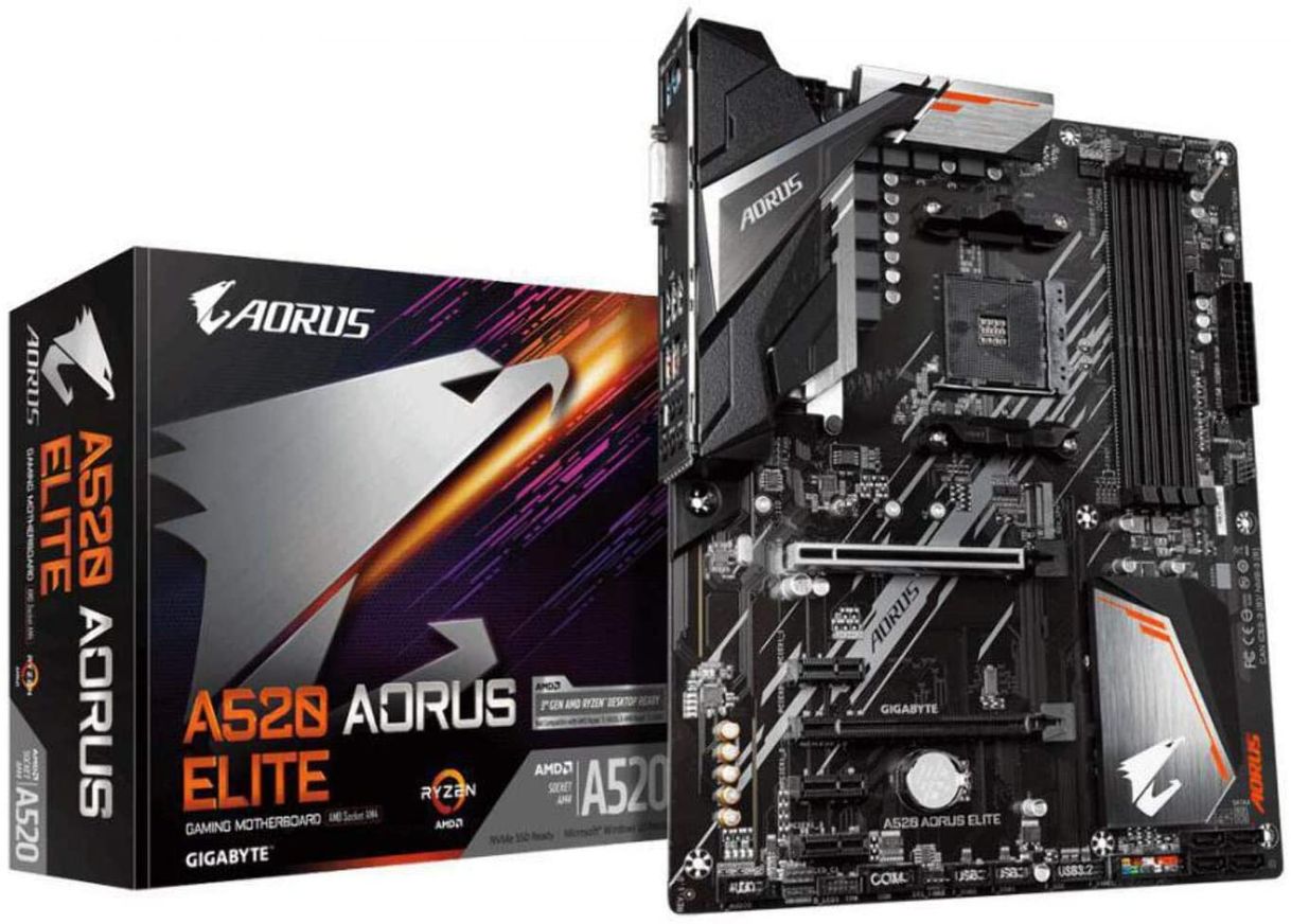 Fashion Placa-Mãe Gigabyte A520 Aorus Elite Soquete AMD AM4