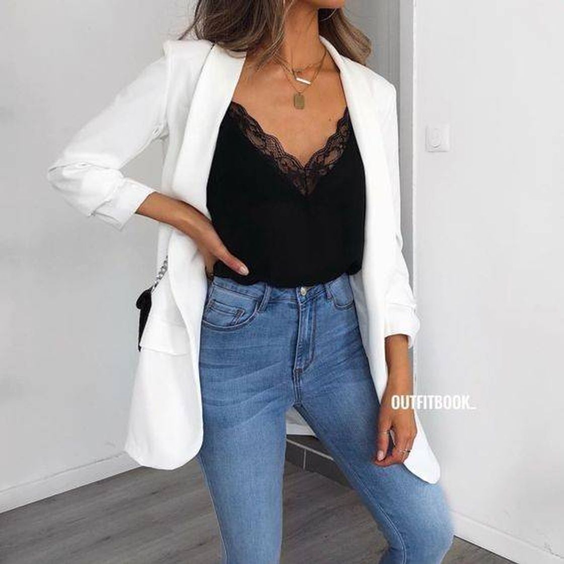 Moda Look com Blazer 🤍✨