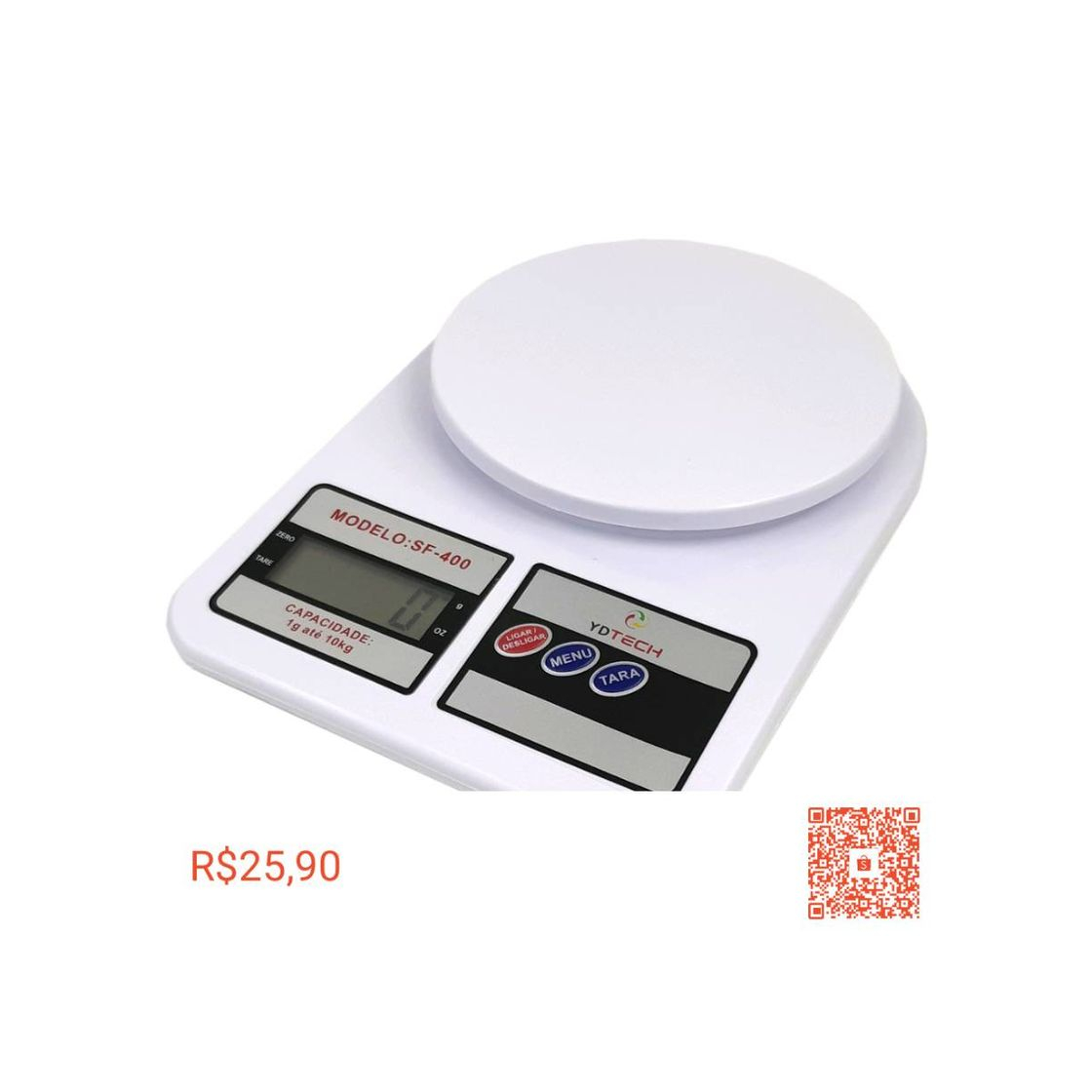 Social Balança Digital De Precisão 1g À 10kg Cozinha Dieta Fitness 