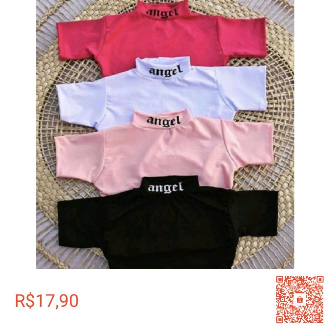 Moda cropped angel de golinha