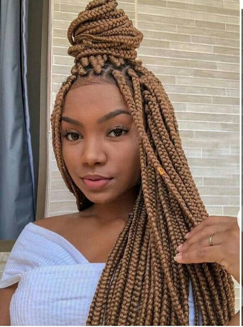 Fashion Tranças box braids marrom claro