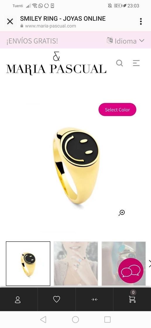 Product Anillo smile face