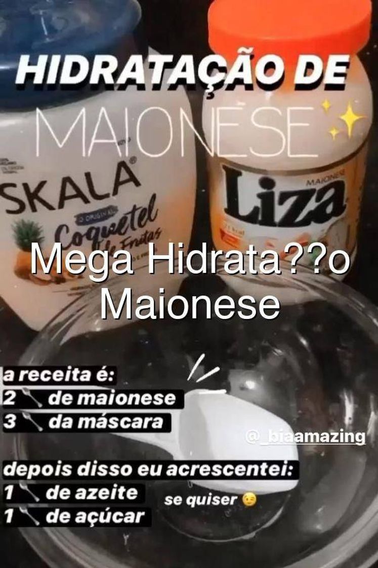 Fashion Hidratação de maionese 💆🏻‍♀️