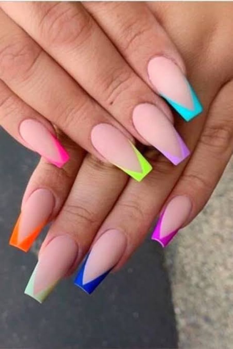 Moda Unhas neon🌈