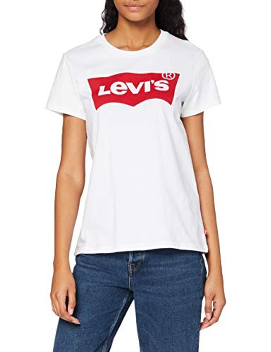 Moda Levi's The Perfect Tee, Camiseta para Mujer, Blanco