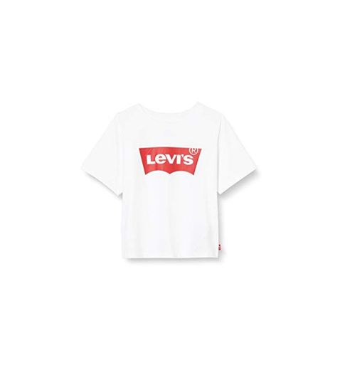 Levi's Kids Lvg Light Bright Cropped Top Camiseta Niñas White 8 años