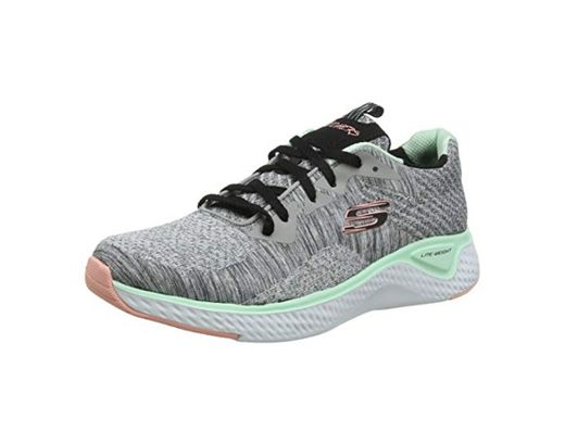 Skechers Women's Solar Fuse-Brisk Escape Trainers, Grey